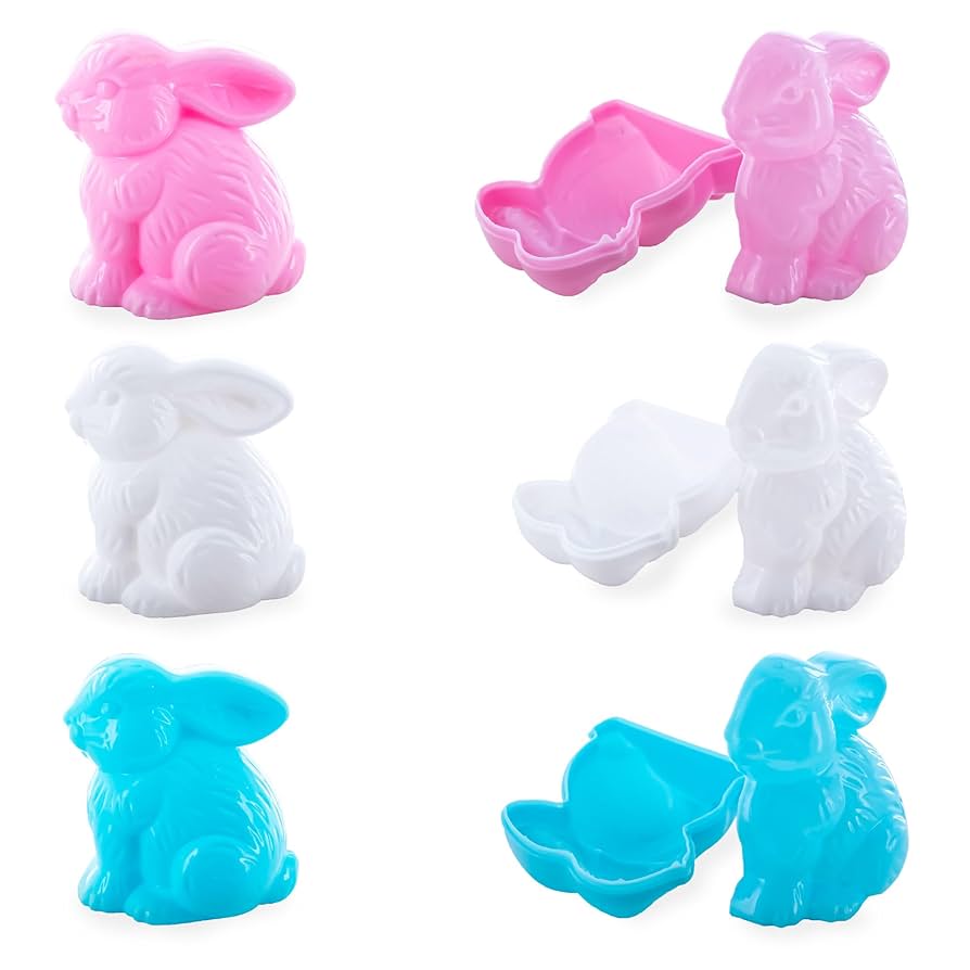 Amazon.co.jp: Bunny Trio: Set of 12 Blue, White, and Pink